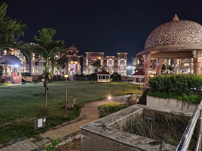 Night Courtyard & Pavilion View